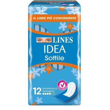 Lines idea sottili ripiegati anatomici 12 pezzi