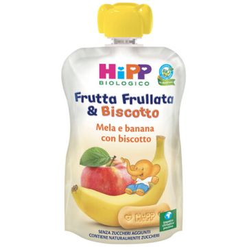 Hipp bio frutta frullata&biscotto mela banana biscotto 90 g