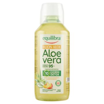 Buon aloe vera 95% con succo di pesca concentrato 500 ml