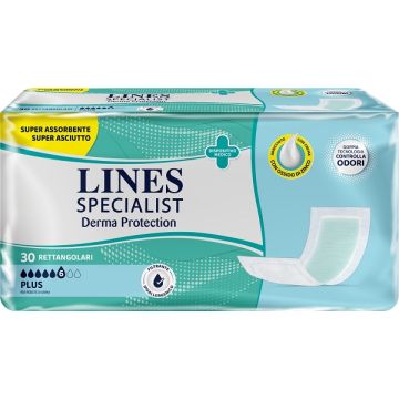 Pannolone per incontinenza lines specialist derma rettangolare 30 pezzi