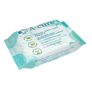 A+cure igiene intima fresca 20 salviette pocket maxi
