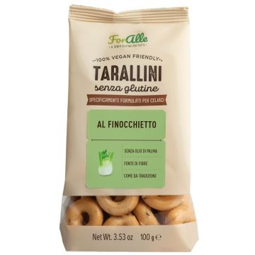 Foralle tarallini senza glutine al finocchietto 100 g