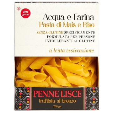 Nutri te' penne lisce acqua e farina mais e riso 250 g