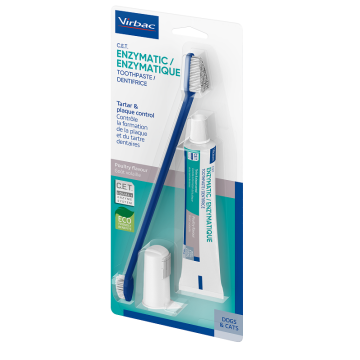 Kit dentifricio enzimatico 70 g + spazzolino da denti + spazzolino da dito