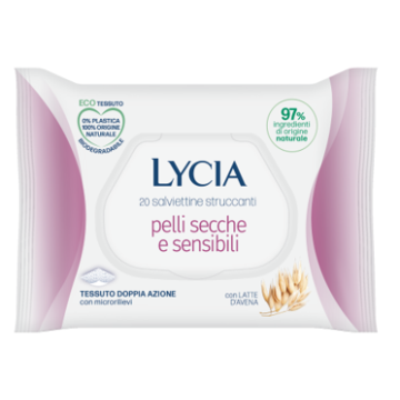 Lycia salviettine struccanti pelli secche e sensibili 20 pezzi