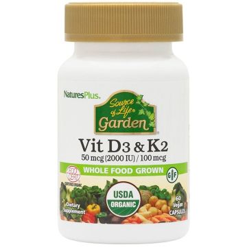 Vitamina d3 & k2 50mcg 2000ui/100mcg 60 capsule
