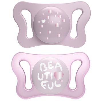 Chicco succhietto micro girl silicone 0-2m 2 pezzi
