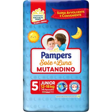 Pampers sole luna mutandina junior 14 pezzi
