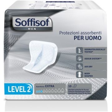 Pannolone per incontinenza sagomato soffisof men level 2 10 pezzi