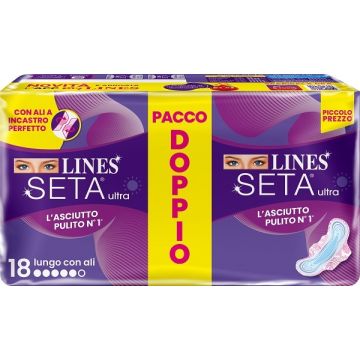 Lines seta ultra assorbenti lungo vp dwct 18 pezzi
