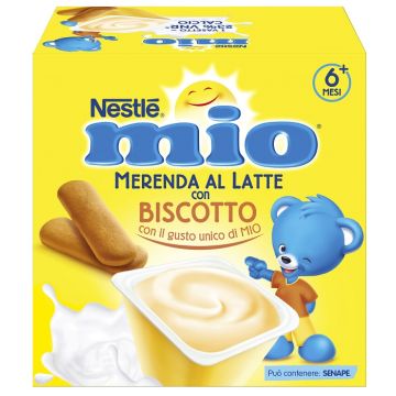 Mio merenda al latte biscotto 4 pezzi da 100 g
