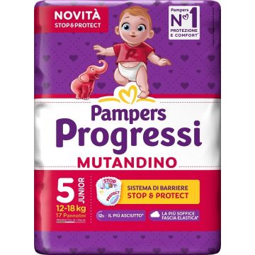 Pampers progressi mutandina junior 17 pezzi