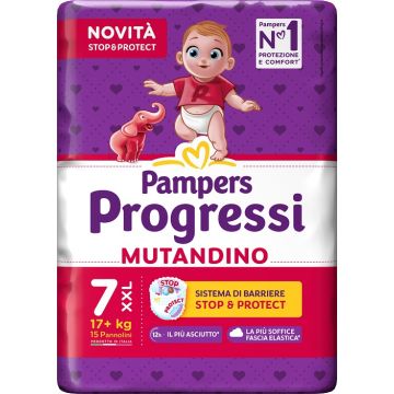 Pampers progressi mutandino xxl 15 pezzi