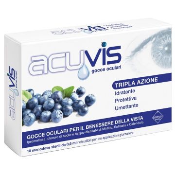 Gocce oculari acuvis 10 flaconcini 0,5 ml