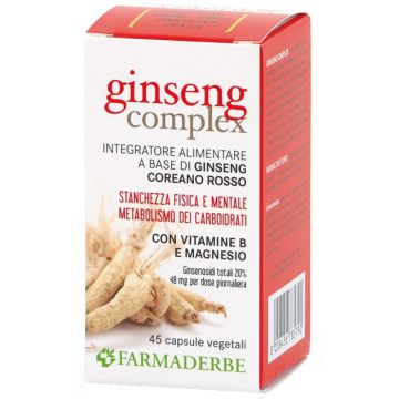Ginseng complex 45 capsule vegetali