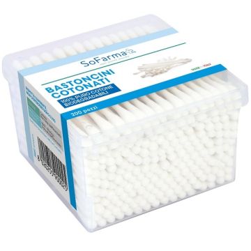 Sofarmapiu' bastoncini cotonati 200 pezzi