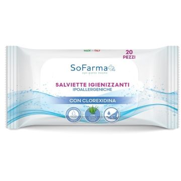 Sofarmapiu' salviettine pocket clorexidina 20 pezzi
