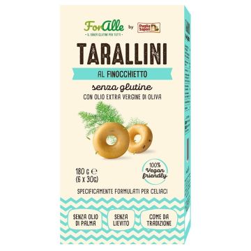 Foralle tarallini senza glutine finocchietto 6 bustine da 30 g