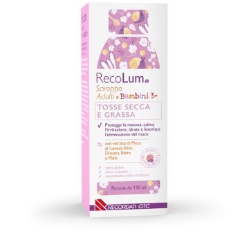 Recolum sciroppo tosse adulti-bambini 150 ml