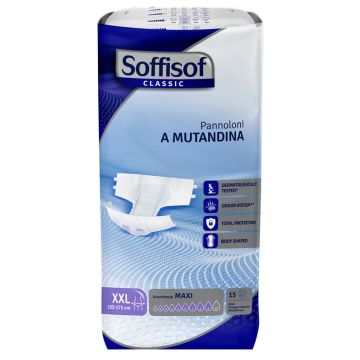 Soffisof classic pannolino mutandina maxi xxl 15 pezzi