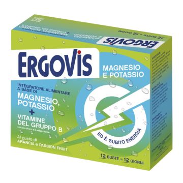 Ergovis mg+k vitamine b con zucchero 12 bustine