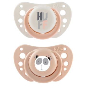 Chicco succhietti air rosa silicone 2-6 mesi 2 pezzi