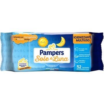 Pampers wipes sole & luna 52 pezzi
