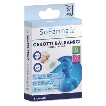 Cerotto balsamico fresco respiro sofarmapiu' 6 pezzi