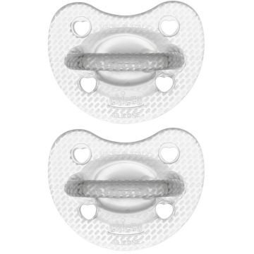 Chicco gommotto silicone crystal 6-16 mesi 2 pezzi