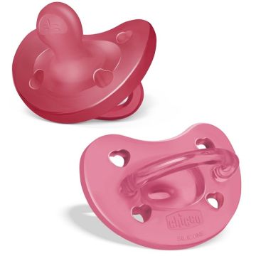 Chicco gommotto silicone rosa 16-36 mesi 2 pezzi