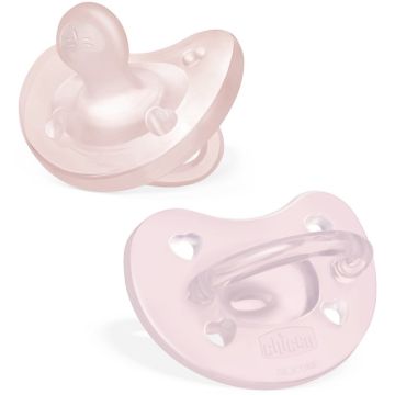 Chicco gommotto silicone rosa 2-6 mesi 2 pezzi