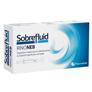 Sobrefluid rinoneb dispositivo nebulizzatore + siringa luer  lock da 50 ml + agocannula per prelievo soluzione