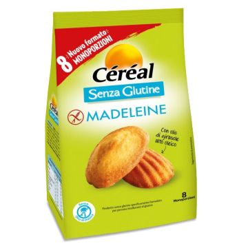 Cereal madeleine senza glutine 8 pezzi da 28,5 g