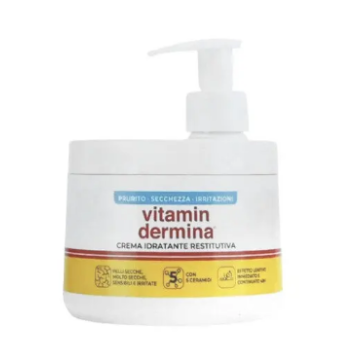 Vitamindermina crema idratante restitutiva pompa 400 ml